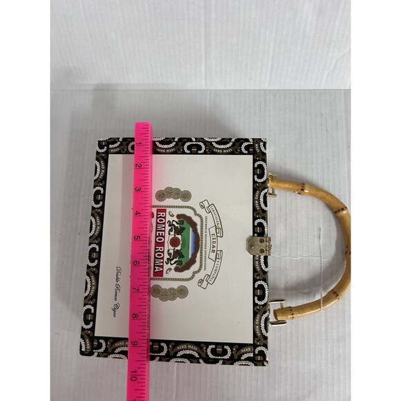 Cigar Box Jackpot Purse Cards Dice Gambling Las Vegas Purse top handle - Picture 13 of 16